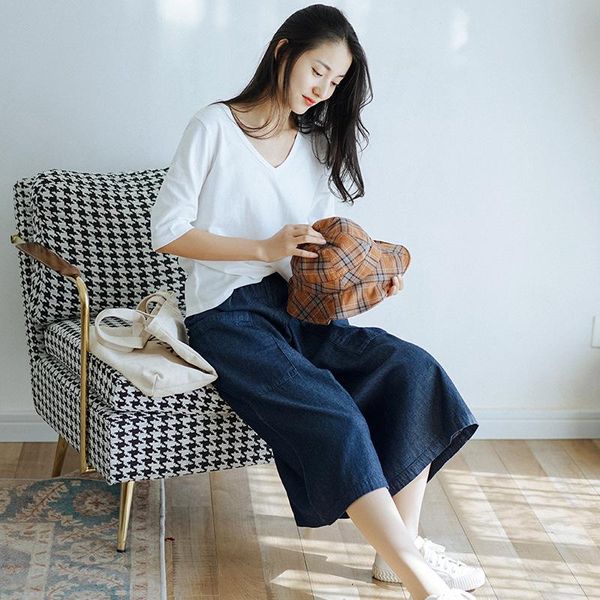 women 2021 spring summer elastic waist wide leg denim pants jeans ladies vintage loose trousers female plus size women's, Blue
women 2021 spring summer elastic waist wide leg denim pants jeans ladies vintage loose trousers female plus size women's, Blue