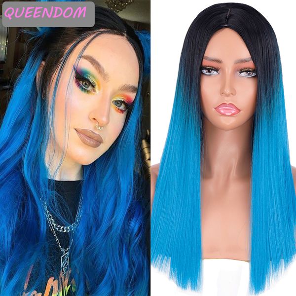 short blue straight womens wigs 18 ombre synthetic shoulder length wig natural hair wig heat resistant middle part lolita wig, Black
short blue straight womens wigs 18 ombre synthetic shoulder length wig natural hair wig heat resistant middle part lolita wig, Black
