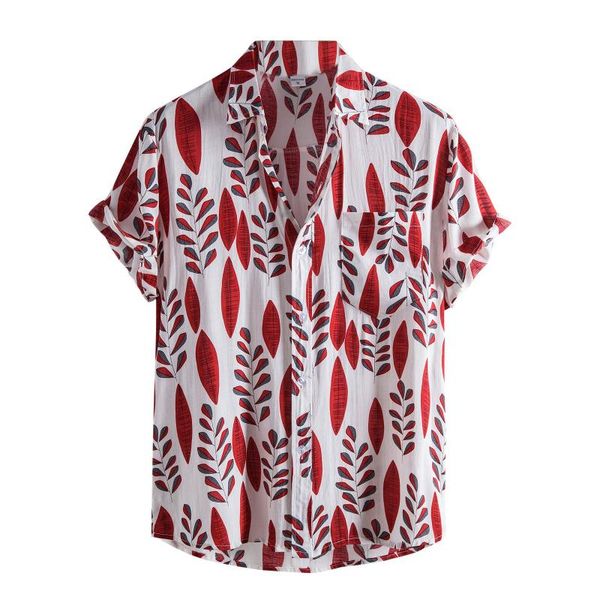 men's casual shirts leaf print short sleeve button turn-down collar shirt blouse summer party for men camiseta hombre, White;black
men's casual shirts leaf print short sleeve button turn-down collar shirt blouse summer party for men camiseta hombre, White;black