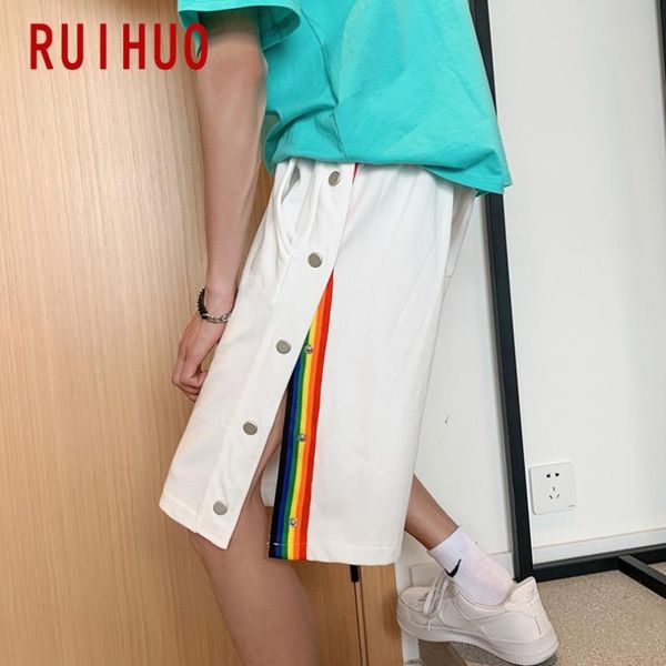 men's shorts ruihuo rainbow striped summer men cotton casual workout clothing m-2xl 2021 arrivals, White;black
men's shorts ruihuo rainbow striped summer men cotton casual workout clothing m-2xl 2021 arrivals, White;black