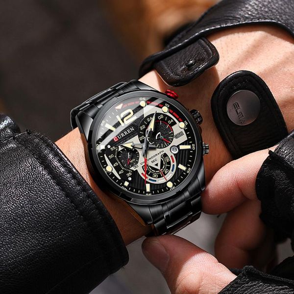 wristwatches curren fashion quartz watches men casual sport wristwatch with stainless steel chronograph dial clock luminous, Slivery;brown
wristwatches curren fashion quartz watches men casual sport wristwatch with stainless steel chronograph dial clock luminous, Slivery;brown