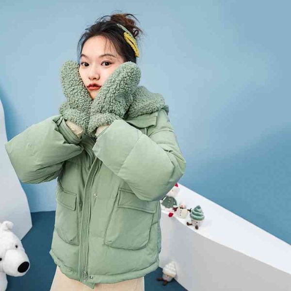 downs winter short standing collar hoody plush gloove drawstring thermal coat women's down jacket fful, Black
downs winter short standing collar hoody plush gloove drawstring thermal coat women's down jacket fful, Black