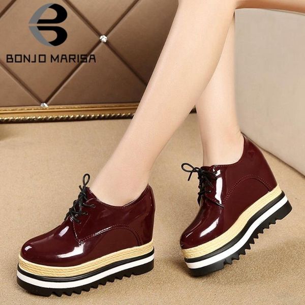 dress shoes bonjomarisa female fashion lace up platform high wedges pumps heels striped women design comfy casual woman, Black
dress shoes bonjomarisa female fashion lace up platform high wedges pumps heels striped women design comfy casual woman, Black