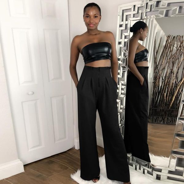 women's pants & capris office lady women high waist zipper long pant elegant draped wide leg formal trouser business work female straig, Black;white
women's pants & capris office lady women high waist zipper long pant elegant draped wide leg formal trouser business work female straig, Black;white