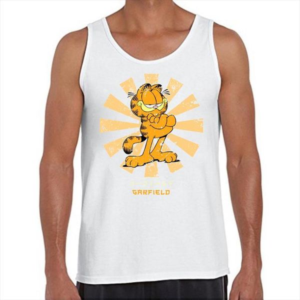 retro japanese garfield men tank funny odie garf printed vest sleeveless tee cool o neck, White;black
retro japanese garfield men tank funny odie garf printed vest sleeveless tee cool o neck, White;black