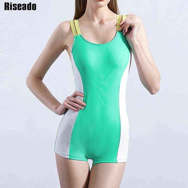 riseado sports swimwear women one piece boyshort women's swimsuit new patchwork rashguard competitive bodysuit bathing suit, White;black
riseado sports swimwear women one piece boyshort women's swimsuit new patchwork rashguard competitive bodysuit bathing suit, White;black