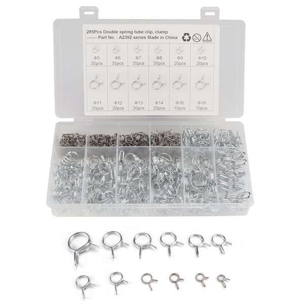 285 boxed-fuel double-wire spring hose fuel systems fittings clamp/double-wire water pipe clamp/m5-m18 auto parts (automobiles & motorcycles
285 boxed-fuel double-wire spring hose fuel systems fittings clamp/double-wire water pipe clamp/m5-m18 auto parts (automobiles & motorcycles