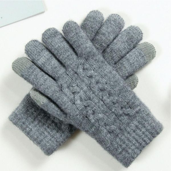 five fingers gloves women soft autumn winter daily washable solid touchscreen artificial wool knitted elastic wrist double thickness outdoor, Blue;gray
five fingers gloves women soft autumn winter daily washable solid touchscreen artificial wool knitted elastic wrist double thickness outdoor, Blue;gray