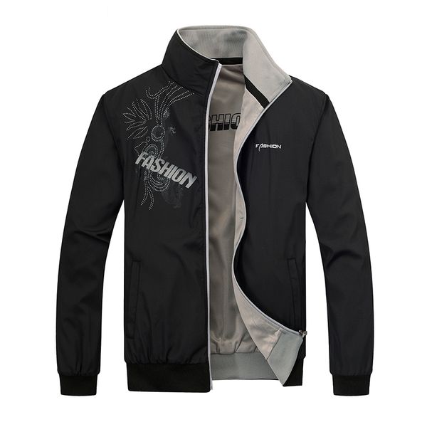 4xl 5xl plus size 2018 new brand jacket male spring autumn zipper double surface outwear men's casual thin coat, Black;brown
4xl 5xl plus size 2018 new brand jacket male spring autumn zipper double surface outwear men's casual thin coat, Black;brown