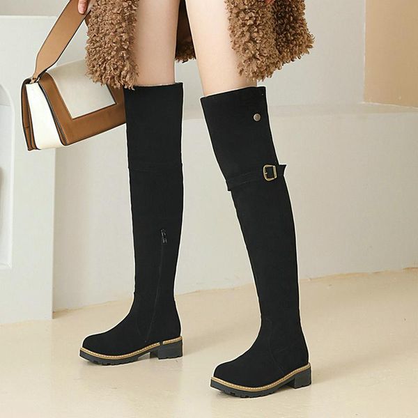 boots 2021 flock winter women snow comfortable square heel ladies over the knee plush warm women's shoes plus size 34-43, Black
boots 2021 flock winter women snow comfortable square heel ladies over the knee plush warm women's shoes plus size 34-43, Black