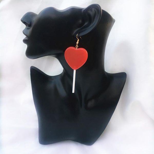 dangle & chandelier 2021 lollipop heart earrings big fashion earring trendy korea style jewelry pink lolipop candy statement earing for wome, Silver
dangle & chandelier 2021 lollipop heart earrings big fashion earring trendy korea style jewelry pink lolipop candy statement earing for wome, Silver