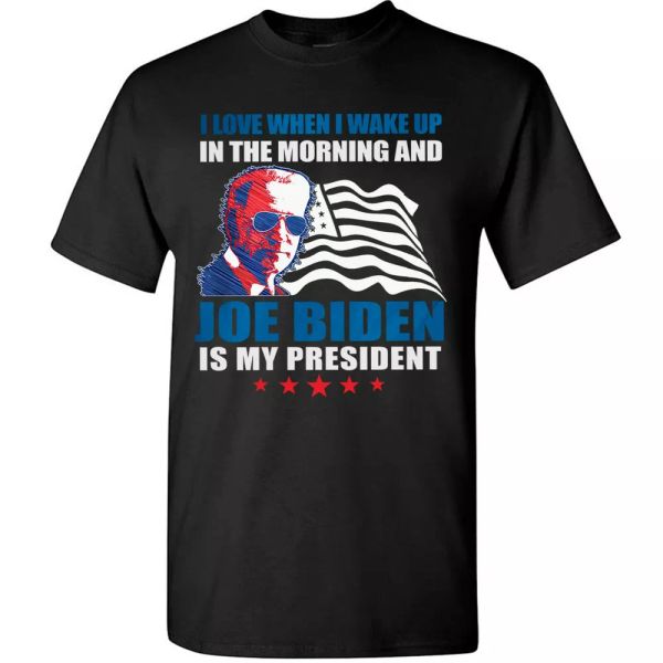 i love when i wake up joe biden is my president t-shirt 46th supporter tee gifts, White;black
i love when i wake up joe biden is my president t-shirt 46th supporter tee gifts, White;black