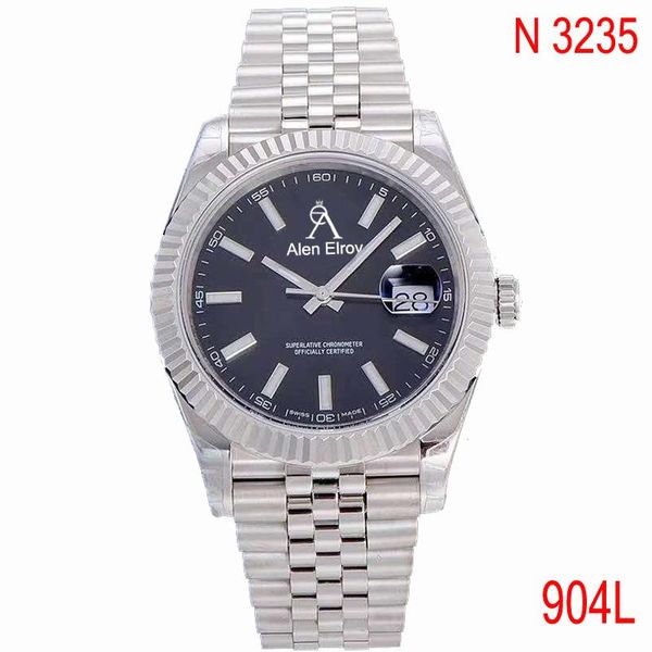 wristwatches 904l watch silver date-just- mechanical 1:1 men sapphire glass black dial eta 3235, Slivery;brown
wristwatches 904l watch silver date-just- mechanical 1:1 men sapphire glass black dial eta 3235, Slivery;brown