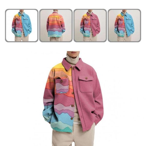 men's wool & blends casual coat lightweight men outwear all-match comfortable to wear excellent buttoned warm streetwear, Black
men's wool & blends casual coat lightweight men outwear all-match comfortable to wear excellent buttoned warm streetwear, Black