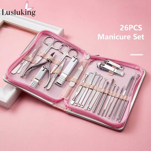 nail art kits 9/18/26pcs manicure set stainless steel clippers cuticle nipper pedicure care tool dead skin scissor cleaning grooming kit
nail art kits 9/18/26pcs manicure set stainless steel clippers cuticle nipper pedicure care tool dead skin scissor cleaning grooming kit
