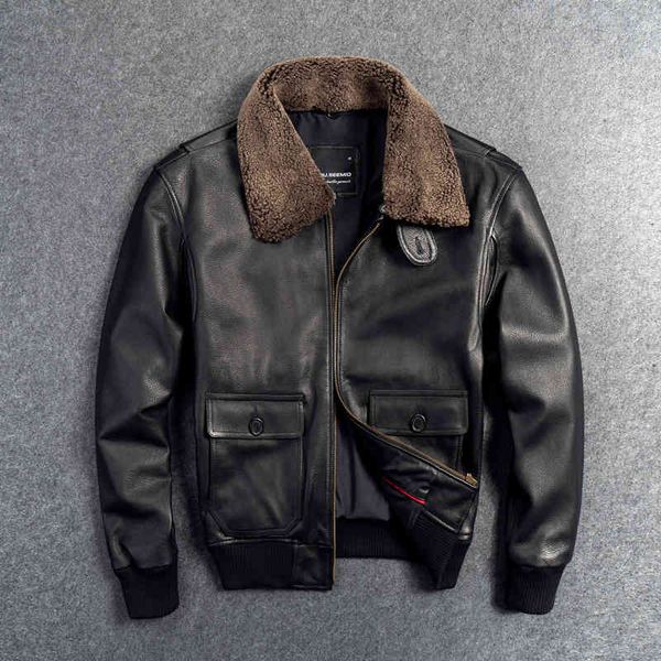 men's jackets gu.seemio genuine leather jacket for men male cowhide coat real animal 100% skin outer wear fight suit with fur collar 4u, Black;brown
men's jackets gu.seemio genuine leather jacket for men male cowhide coat real animal 100% skin outer wear fight suit with fur collar 4u, Black;brown