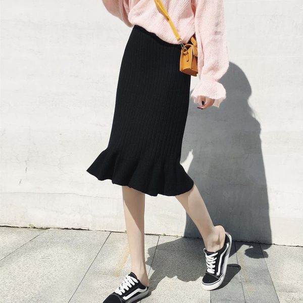 skirts 2021 autumn and winter women's knit bag hip fishtail skirt step long section ruffled wool, Black
skirts 2021 autumn and winter women's knit bag hip fishtail skirt step long section ruffled wool, Black