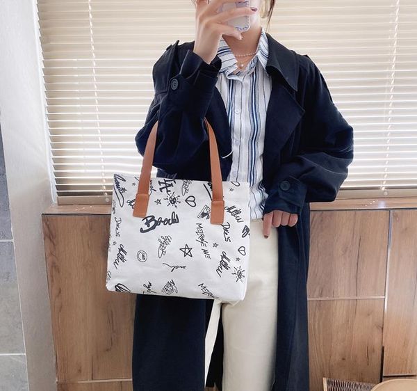 totes 2021 spring and summer cute letter canvas bag fashion simple shoulderbag college style winter
totes 2021 spring and summer cute letter canvas bag fashion simple shoulderbag college style winter