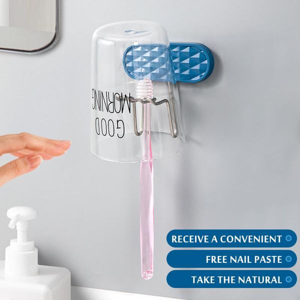 hooks & rails toothbrush holder rack punch-hanging organizer automatic draining wall-mounted storage for kitchen bathroom
hooks & rails toothbrush holder rack punch-hanging organizer automatic draining wall-mounted storage for kitchen bathroom