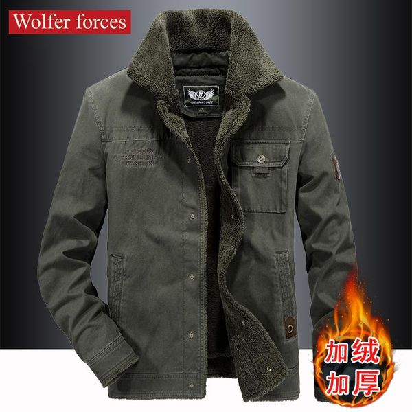 men's jackets plush jacket for men in autumn and winter, Black;brown 
men's jackets plush jacket for men in autumn and winter, Black;brown