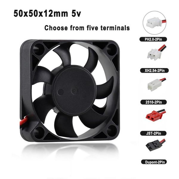 pieces lot 5cm axial fan 2pin dupont jst connector 5v 5012 50mm x 12mm dc mini radiator cooler cooling fans & coolings
pieces lot 5cm axial fan 2pin dupont jst connector 5v 5012 50mm x 12mm dc mini radiator cooler cooling fans & coolings