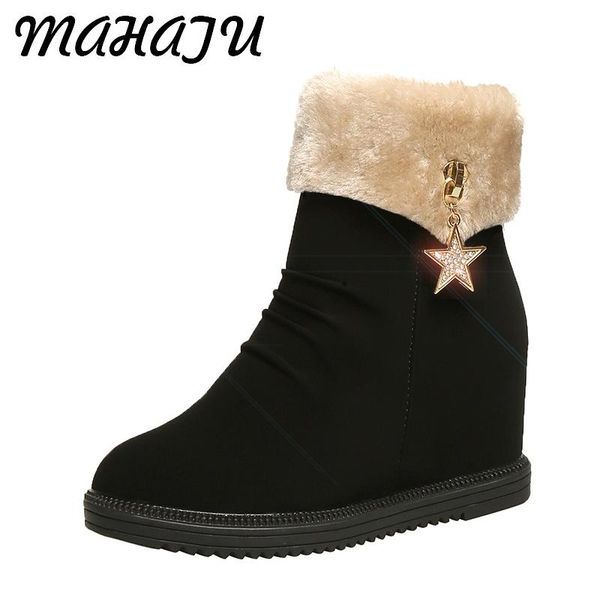 boots snow women ankle winter warm fur shoes australia flat heel designed high slip on brand ladies, Black
boots snow women ankle winter warm fur shoes australia flat heel designed high slip on brand ladies, Black