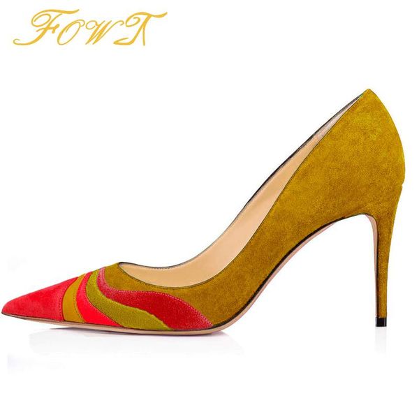dress shoes yellow red mixed-color women's pumps high thin heels pointed toe fashion office ladies slip-on large size 44 45 fowt, Black
dress shoes yellow red mixed-color women's pumps high thin heels pointed toe fashion office ladies slip-on large size 44 45 fowt, Black