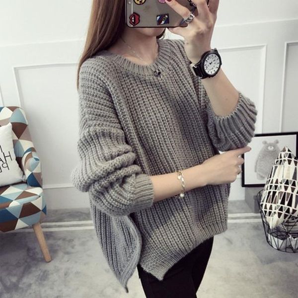 women's sweaters thicken warm coarse yarn knitted women sweater pullovers autumn winter vintage 2021 o-neck asymmetrical female pulls o, White;black
women's sweaters thicken warm coarse yarn knitted women sweater pullovers autumn winter vintage 2021 o-neck asymmetrical female pulls o, White;black