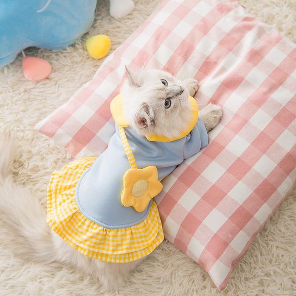 spring cat skirt cute two-legged dress with backpack pet costume animal clothes sun flower pattern trending product 2021 fashion costumes
spring cat skirt cute two-legged dress with backpack pet costume animal clothes sun flower pattern trending product 2021 fashion costumes