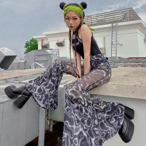 women's pants & capris european and american high waist mesh flared trousers fashion personality printed casual, Black;white
women's pants & capris european and american high waist mesh flared trousers fashion personality printed casual, Black;white