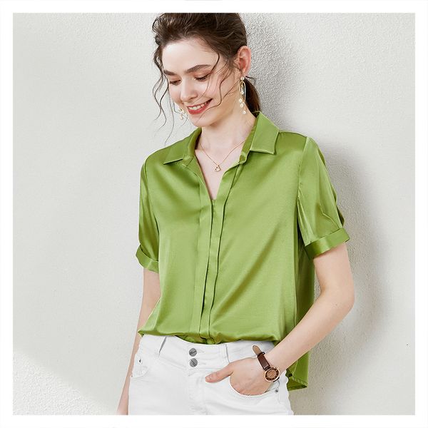 blouses temperament office commuting shirts 16 / silk plain lapel short-sleeved 2021 fashion, White
blouses temperament office commuting shirts 16 / silk plain lapel short-sleeved 2021 fashion, White