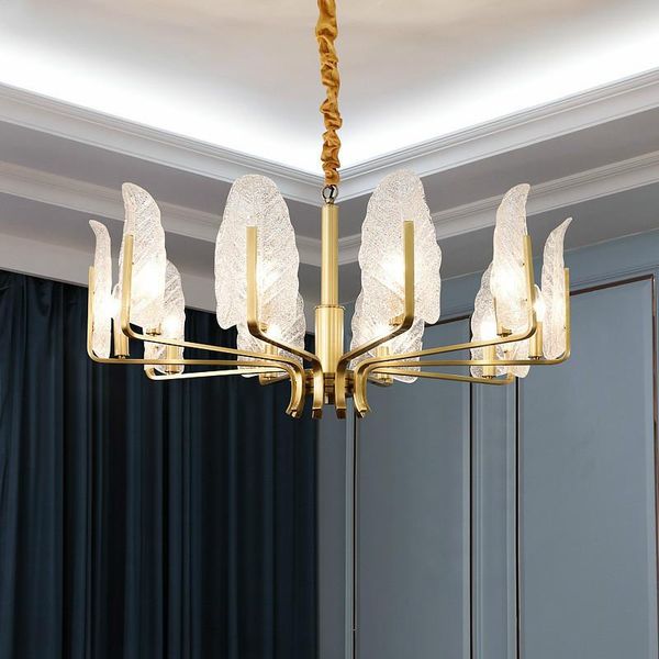 chandeliers american luxury led copper chandelier e14 lighting lustre glass leaves pendant lamparas fixtures
chandeliers american luxury led copper chandelier e14 lighting lustre glass leaves pendant lamparas fixtures