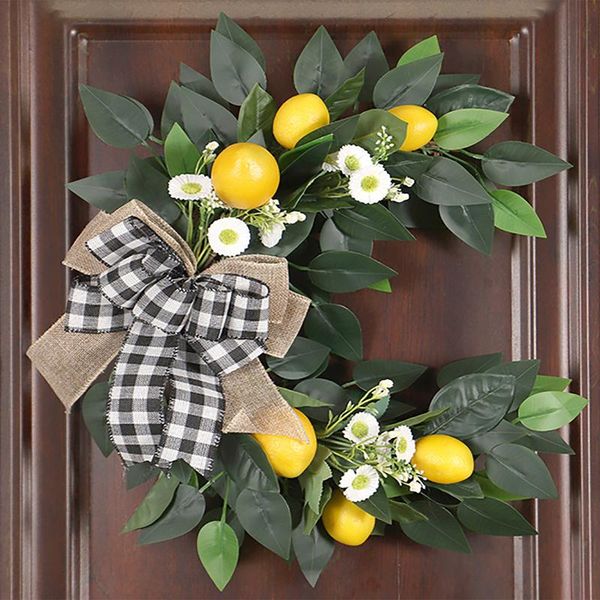decorative flowers & wreaths with artificial lemons fake floral ring wreath little daisy 35*40cm spring summer simulation front door decor g
decorative flowers & wreaths with artificial lemons fake floral ring wreath little daisy 35*40cm spring summer simulation front door decor g