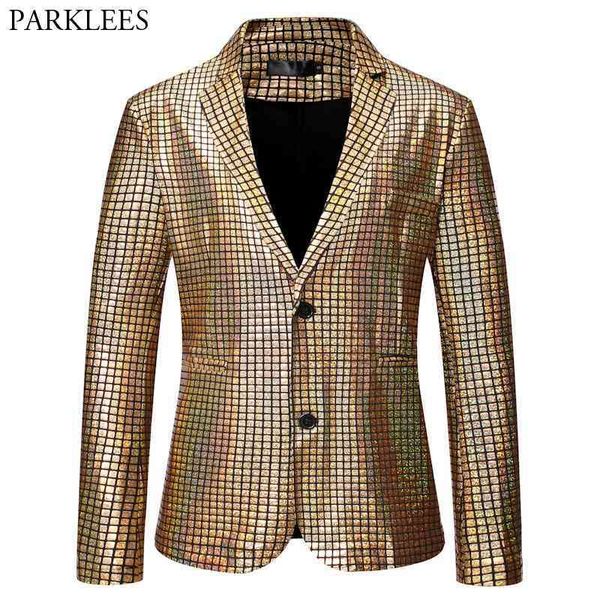 mens shiny gold plaid sequin stage blazer jacket disco festival halloween christmas party prom costume blazer masculino 210522, White;black
mens shiny gold plaid sequin stage blazer jacket disco festival halloween christmas party prom costume blazer masculino 210522, White;black