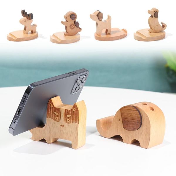cell phone mounts & holders solid wood animal mobile holder cute deer/dog/elephant shape car home deskrack tablet stand accessories
cell phone mounts & holders solid wood animal mobile holder cute deer/dog/elephant shape car home deskrack tablet stand accessories