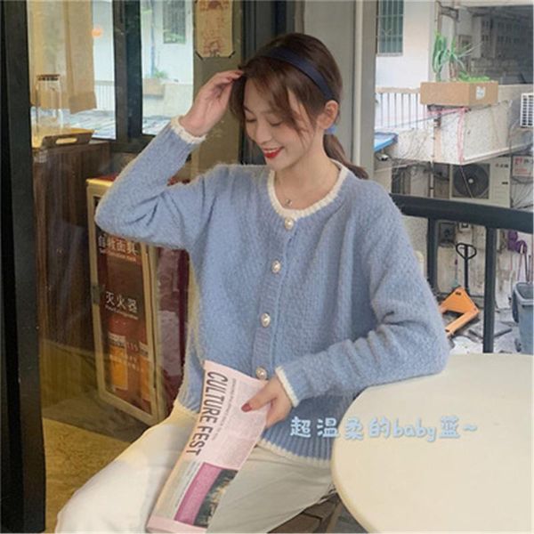 women's knits & tees 2021 autumn winter sweater imitation mink women korean version loose large size color round neck cardigan, White
women's knits & tees 2021 autumn winter sweater imitation mink women korean version loose large size color round neck cardigan, White