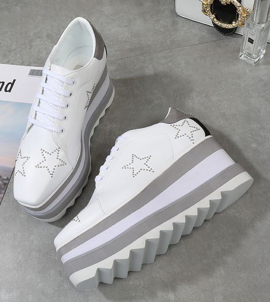 dress shoes increasing star height rivet classic platform rose gold mix color square toe wedge fashion lace up lady magz, Black
dress shoes increasing star height rivet classic platform rose gold mix color square toe wedge fashion lace up lady magz, Black