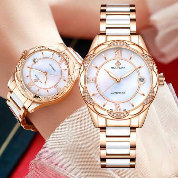 wristwatches montre femme 2021 women's watches day date calendar mechanical watch ladies automatic wrist gift for women, Slivery;brown
wristwatches montre femme 2021 women's watches day date calendar mechanical watch ladies automatic wrist gift for women, Slivery;brown