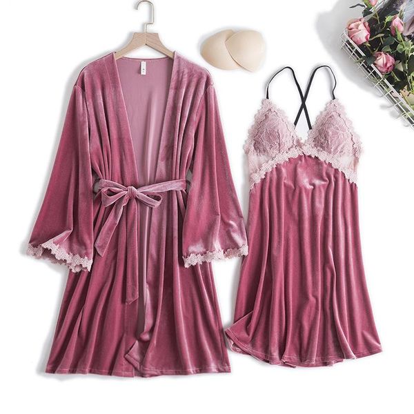 women's sleepwear 2pcs velour kimono robe gown v-neck nightwear perspective bathrobe spring autumn chemise nightgown, Black;red
women's sleepwear 2pcs velour kimono robe gown v-neck nightwear perspective bathrobe spring autumn chemise nightgown, Black;red