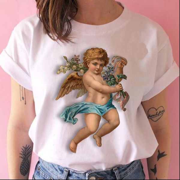 angel women t shirt baby grunge harajuku aesthetic tshirt funny ulzzang graphic hip hop female clothes streetwear top, White
angel women t shirt baby grunge harajuku aesthetic tshirt funny ulzzang graphic hip hop female clothes streetwear top, White