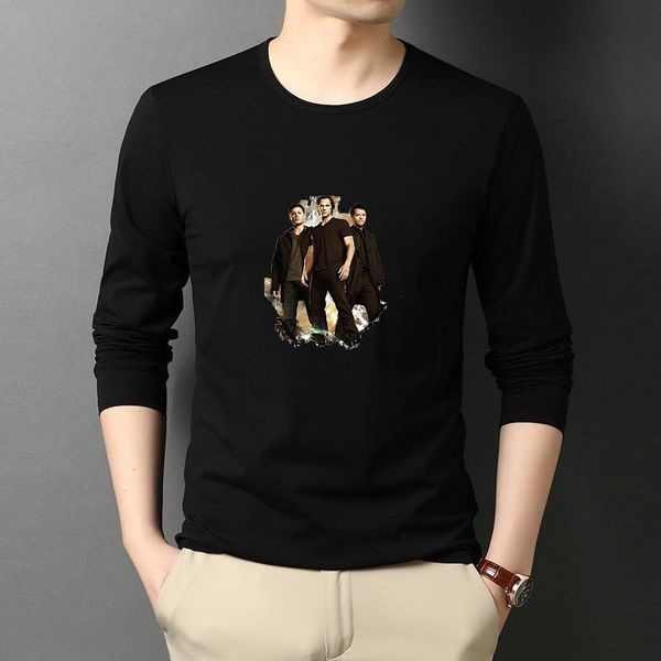 men's t-shirts supernatural 100% cotton t shirt men women autumn o-neck long sleeved tshirt casual streetwear tees, White;black
men's t-shirts supernatural 100% cotton t shirt men women autumn o-neck long sleeved tshirt casual streetwear tees, White;black