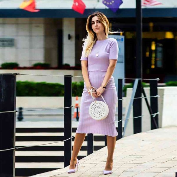 summer arrival solid color wild two piece set women o-neck short sleeve knit slim high waist casual long skirt suit 210423, White
summer arrival solid color wild two piece set women o-neck short sleeve knit slim high waist casual long skirt suit 210423, White