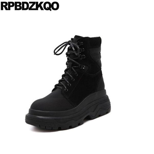 boots wedge shoes military muffin combat warm platform women ankle medium heel flatform harajuku black fur winter lace up high
boots wedge shoes military muffin combat warm platform women ankle medium heel flatform harajuku black fur winter lace up high