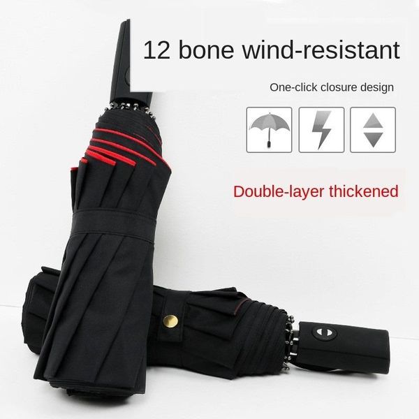 umbrellas twelve-bone double-layer automatic umbrella folding increases, thickens, winds and strengthens 12 strands umbrella
umbrellas twelve-bone double-layer automatic umbrella folding increases, thickens, winds and strengthens 12 strands umbrella