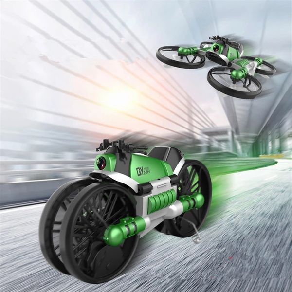 Qun Yi Toys H6 2.4Ghz 2 In 1 WIFI FPV RC Deformation Motorcycle Quadcopter Car RTR Model Remote Control Toys for Children
Qun Yi Toys H6 2.4Ghz 2 In 1 WIFI FPV RC Deformation Motorcycle Quadcopter Car RTR Model Remote Control Toys for Children