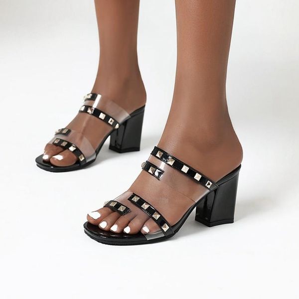 summer female sandal high heels large size spring shoes open toe girls high-heeled big studded comfort peep clear fashion b sandals, Black
summer female sandal high heels large size spring shoes open toe girls high-heeled big studded comfort peep clear fashion b sandals, Black