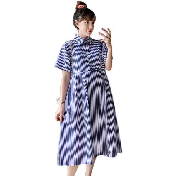 maternity dress clothes for pregnant women clothing summer fashion loose striped dresses pregnancy, White
maternity dress clothes for pregnant women clothing summer fashion loose striped dresses pregnancy, White