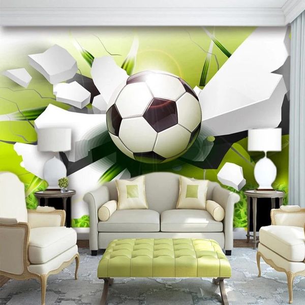 custom mural non-woven modern 3d stereoscopic football broken wall living room sofa tv background po self adhesive wallpaper wallpapers
custom mural non-woven modern 3d stereoscopic football broken wall living room sofa tv background po self adhesive wallpaper wallpapers