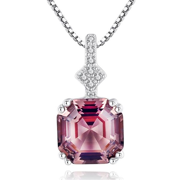 pendant necklaces 2021 authentic elegant ladies necklace inlaid morganite fashion engagement valentine's day gift, Silver
pendant necklaces 2021 authentic elegant ladies necklace inlaid morganite fashion engagement valentine's day gift, Silver