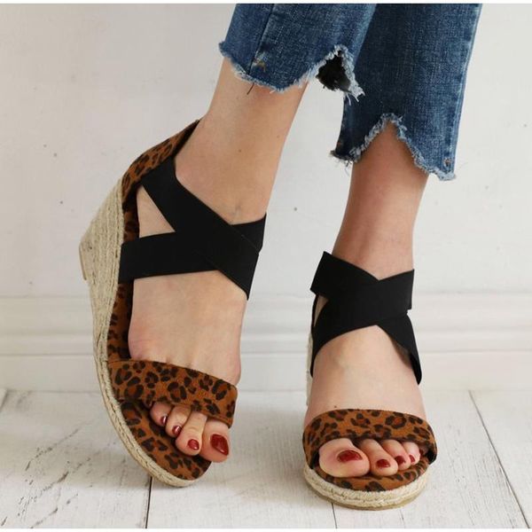 sandals leopard for women summer wedges hemps heels zip ladies shoes stretch fabric cross tie female footwear 2021 plus size 43, Black
sandals leopard for women summer wedges hemps heels zip ladies shoes stretch fabric cross tie female footwear 2021 plus size 43, Black